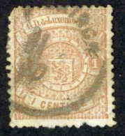 Luxembourg Sc# 40 Used (a) 1881 1c Coat Of Arms - 1859-1880 Wapenschild