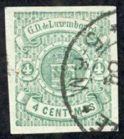 Luxembourg Sc# 27 Used 1874 4c Coat Of Arms - 1859-1880 Coat Of Arms