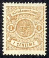 Luxembourg Sc# 29 MH 1878 1c Coat Of Arms - 1859-1880 Wapenschild