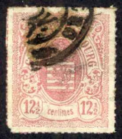 Luxembourg Sc# 20 Used (a) 1871 12 1/2c Carmine Coat Of Arms - 1859-1880 Stemmi