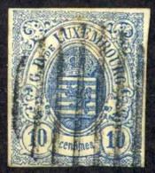 Luxembourg Sc# 7 Used (b) 1859-1864 10c Coat Of Arms - 1859-1880 Stemmi