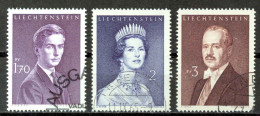 Liechtenstein Sc# 356A-358 Used (a) 1960-1964 Royalty - Oblitérés