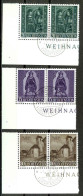 Liechtenstein Sc# 329-331 FD Cancel Pair 1958 Christmas - Gebraucht