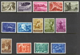 Liechtenstein Sc# 336-349 MNH 1959-1964 5rp-1.50fr Scenery - Ungebraucht