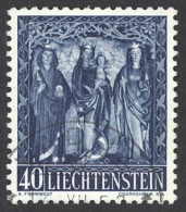 Liechtenstein Sc# 318 Used 1957 Madonna & Saints - Oblitérés