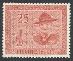 Liechtenstein Sc# 272 MNH 1953 25rp Lord Baden Powell - Ungebraucht