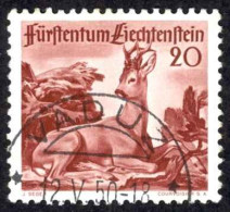 Liechtenstein Sc# 243 Used (a) 1950 Animals - Gebraucht