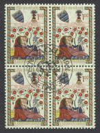 Liechtenstein Sc# 365 Used Block/4 1959 1fr Christmas - Usati