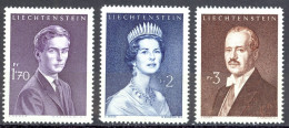 Liechtenstein Sc# 356A-358 MNH 1960-1964 Royalty - Ungebraucht