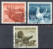 Liechtenstein Sc# 219-221 Used (a) 1946 Animals - Gebraucht