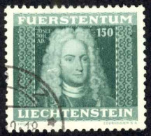 Liechtenstein Sc# 175 Used 1941 150rp Johann Adam Andreas - Gebraucht