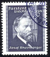 Liechtenstein Sc# 153 (perf 12½) Used (a) 1939 50rp Josef Gabriel Rheinberger - Gebraucht