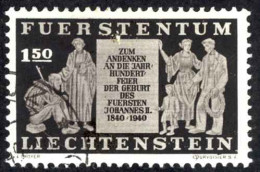 Liechtenstein Sc# 164 Used 1940 1.50fr Memorial Tablet - Gebraucht