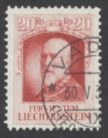 Liechtenstein Sc# 91 Used (a) 1929 20rp Prince Francis I - Gebraucht