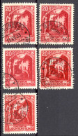 Liechtenstein Sc# 97 Used Lot/5 1930 20rp Vaduz Castle - Gebraucht