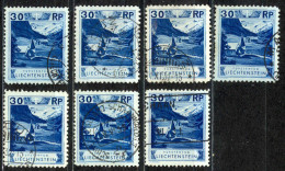 Liechtenstein Sc# 99 Used Lot/7 1930 30rp Chapel At Steg - Gebraucht