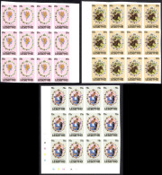 Lesotho Sc# 335-337 MNH Block/12 IMPERF 1981 Royal Wedding Issue - Lesotho (1966-...)