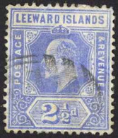 Leeward Islands Sc# 45 Used 1907-1911 Ultramarine Edward VII - Leeward  Islands