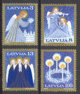 Latvia Sc# 385-388 MH 1994 Christmas - Lettonie