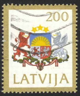 Latvia Sc# 307 Used 1991 National Arms - Lettonie