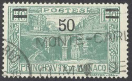 Monaco Sc# 96 Used (a) 1931 50c On 1.10fr Surcharged - Gebraucht