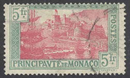 Monaco Sc# 91 Used 1925 5fr View - Gebruikt