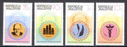 Maldive Islands Sc# 848-851 MNH 1980 Rotary International 75th - Maldivas (1965-...)