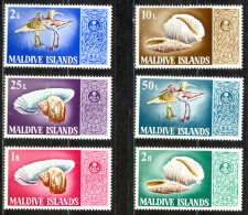 Maldive Islands Sc# 282-287 MNH 1968 Marine Snail Shells - Maldives (1965-...)