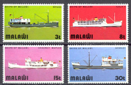 Malawi Sc# 251-254 MNH 1975 Ships - Malawi (1964-...)