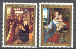 Malagasy Republic Sc# C134-C135 MNH 1974 Christmas - Neufs