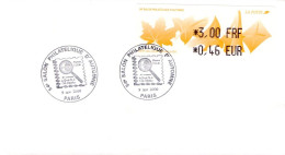 VIGNETTE SALON  PHILATELIQUE D'AUTOMNE PARIS 3.00 F - 1999-2009 Illustrated Franking Labels