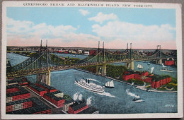 USA UNITED STATES BRIDGE QUEENSBORG BLACKWELLE ISLAND NEW YORK KARTE CARD CARTE POSTALE POSTKARTE POSTCARD ANSICHTSKARTE - Syracuse