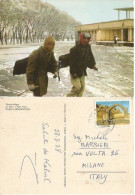 Afghanistan Water Carriers In Shari-nau Park Kabul - Color PPC 28aug1978 With Arcade 22AFS Solo Franking - Afghanistan