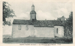 FRANCE - Saint Vaury - Chapelle Saint Michel - Tilleul - Oblitération Ambulante - Carte Postale Ancienne - Autres & Non Classés