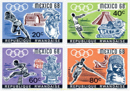 52261 MNH RUANDA 1968 19 JUEGOS OLIMPICOS VERANO MEXICO 1968 - Ongebruikt