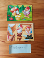 Lot De 2 Puzzles Kinder Nains 1991 Sans BPZ - Rompecabezas