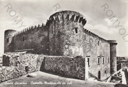 CARTOLINA  B5 SANTA SEVERINA,CROTONE,CALABRIA-CASTELLO MEDIOEVALE DA EST-MEMORIA,CULTURA,BELLA ITALIA,VIAGGIATA 1966 - Crotone