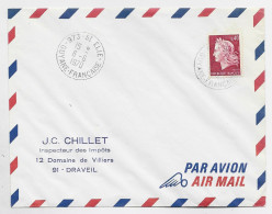 CHEFFER 40C LETTRE AVION 973 ST ELIE 6.6.1970 GUYANE FRANCAISE - 1967-1970 Maríanne De Cheffer