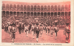 ESPAGNE - Corrida De Toros - El Paséo - Le Défilé De La Cuadrilla - Carte Postale Ancienne - Sonstige & Ohne Zuordnung