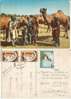 Afghanistan Traditional Stockyard Boys At The Market Colo PPC Kabul 19oct1976 With 3stamps (1 Missed) - Afghanistan