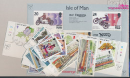 GB - Isle Of Man Postfrisch Schiffe 1993 Motorrad, Schiffe, Straßenbahn U.a.  (10331562 - Man (Ile De)