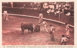 ESPAGNE - Corrida De Toros - Preparando Matar - Suerte De Muleta Par L'espada - Carte Postale Ancienne - Sonstige & Ohne Zuordnung