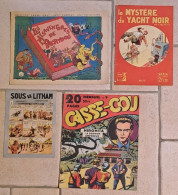 RECITS COMPLETS Lot De 4RC  Coll.VAILLANCE N°1 CAHIERS D ULYSSE N°33  Coll. CASSE COU & CASSE COU N°9 - Lotti E Stock Libri