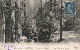 FRANCE - Paris - Bois De Vincennes - Vue Sur La Traversée Du Ruisseau - Carte Postale Ancienne - Parchi, Giardini