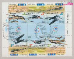Israel 1471-1473 Kleinbogen (kompl.Ausg.) Gestempelt 1998 Kampfflugzeuge (10331666 - Used Stamps (without Tabs)