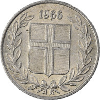 Monnaie, Islande, 25 Aurar, 1966 - Islande