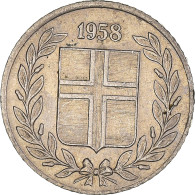 Monnaie, Islande, 10 Aurar, 1958 - Islandia