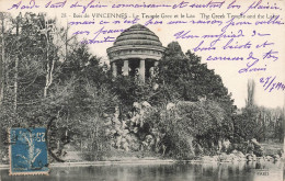 FRANCE - Paris - Bois De Vincennes - Vue Sur Le Temple Grec Et Le Lac - Carte Postale Ancienne - Parques, Jardines