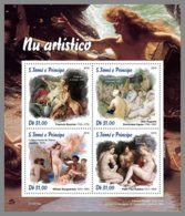 SAO TOME 2019 MNH Nude Art Aktmalerei Art Nu M/S - OFFICIAL ISSUE - DH1910 - Desnudos