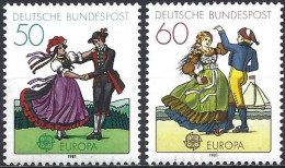 Germany FRG 1981 - Mi 1096/97 - YT 928/29 ( Europa CEPT : Folk Dance ) MNH** - 1981